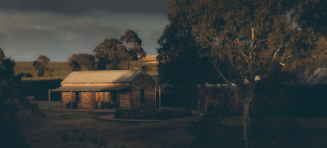 Cellar door across the creek